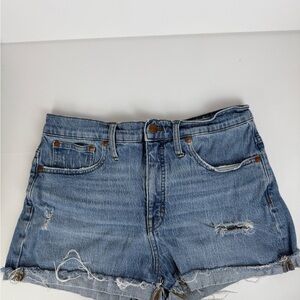 Madewell‎ High-Rise Denim Shorts Size 30 Distressed